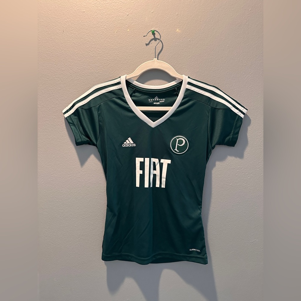 Authentic 2011 Adidas PALMEIRAS Women’s Soccer Jersey with Fiat sponsor